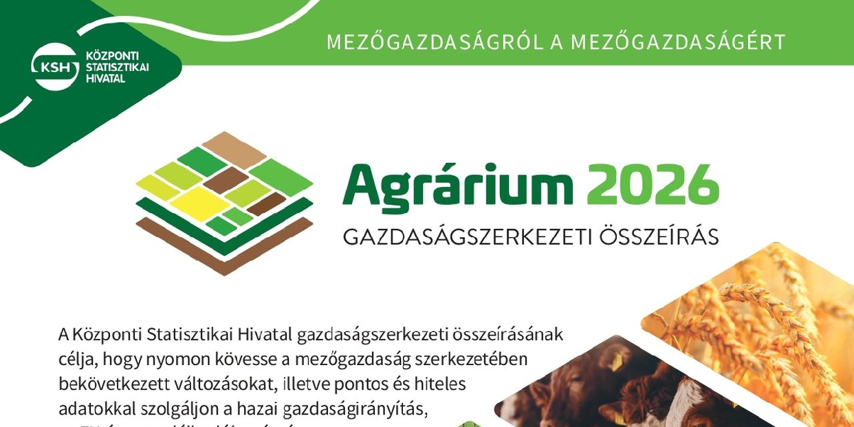  Agrárium, 2026 – mezőgazdasági összeírás indul Pomázon 